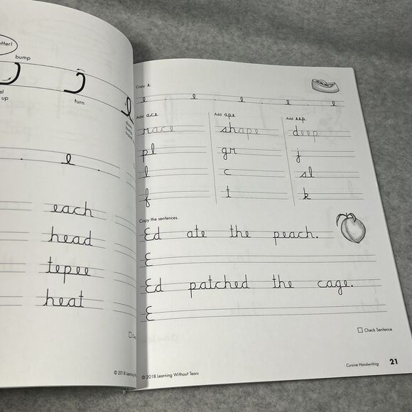 Handwriting Without Tears: Cursive Handwriting Paperback Workbook 2018 Olsen - Picture 8 of 12
